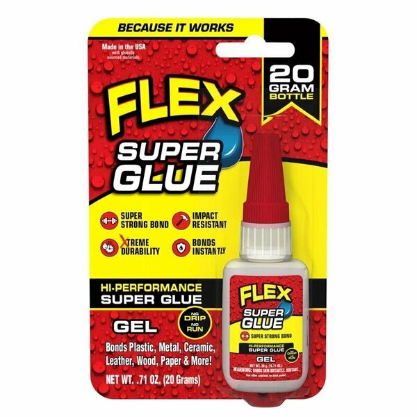 Flex Seal 20gm Gel Super Glue SGGELB20